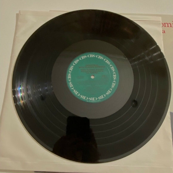 Christmas With Placido Domingo Vienna Symphony Orchestra LP CBS 37245 VG+ Insert - Picture 5 of 8